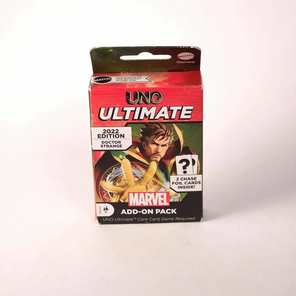 Doctor Strange Character Deck UNO Ultimate Marvel Add-On Decks WITH CHASE PACKS!